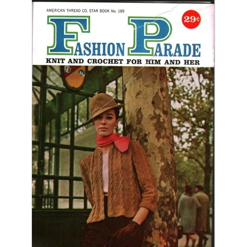 Vintage American Thread Co Star Book 189 Fashion Parade Knit Crochet Patterns